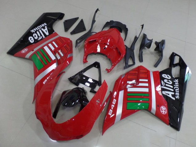Alice con verde Carenado Ducati 848 1098 1198 07-14 Alice con verde Carenado Ducati 848 1098 1198 07-14