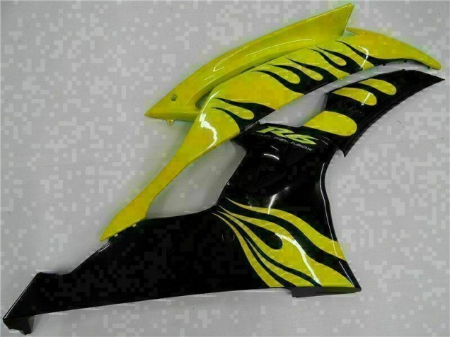 Amarillo Negro ABS Plástica R6 08-16 Amarillo Negro ABS Plástica R6 08-16