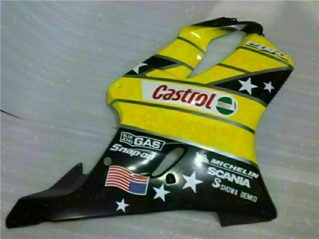 Amarillo Negro Castrol Cycle World Carenado CBR 600 F4i 01-03