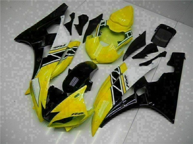 Amarillo Negro Kit Carenado R6 06-07 Amarillo Negro Kit Carenado R6 06-07