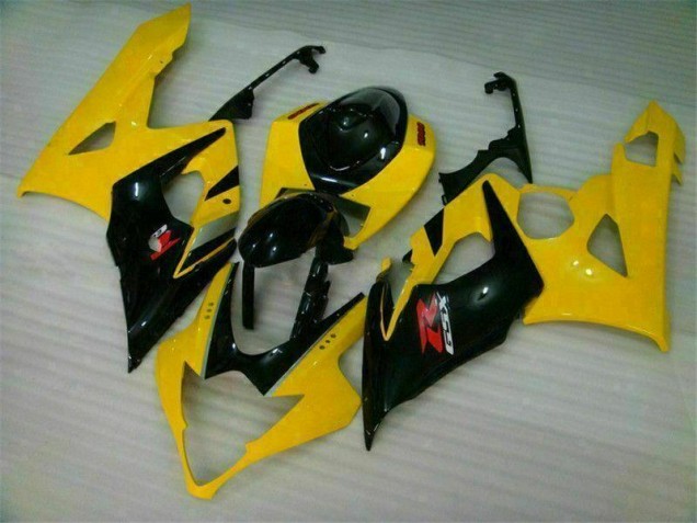 Amarillo Negro Kit Completo Carenado GSXR 1000 K5 05-06 Amarillo Negro Kit Completo Carenado GSXR 1000 K5 05-06