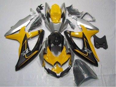 Amarillo Negro Kits Carenado GSXR 1000 K7 07-08