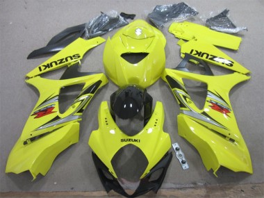 Amarillo Negro Kits Completo Carenado GSXR 1000 K7 07-08