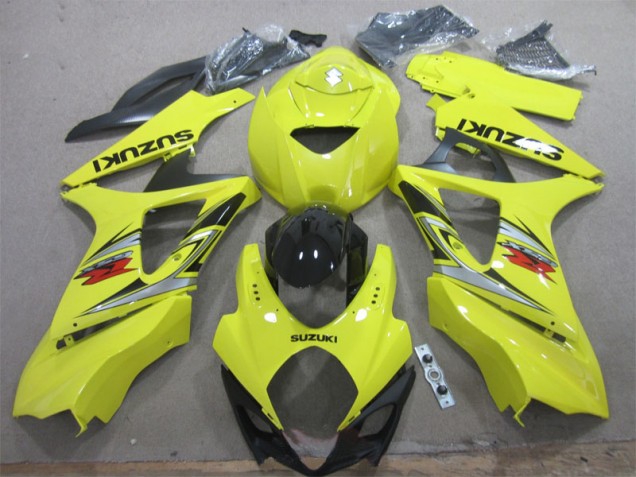 Amarillo Negro Kits Completo Carenado GSXR 1000 K7 07-08 Amarillo Negro Kits Completo Carenado GSXR 1000 K7 07-08