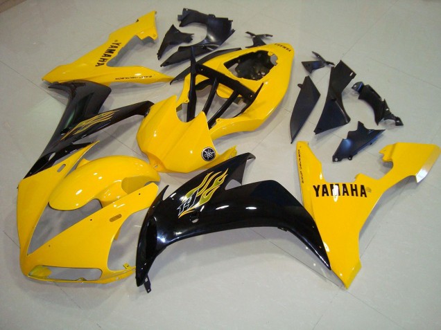 Amarillo Negro Llama Carenado R1 04-06 Amarillo Negro Llama Carenado R1 04-06