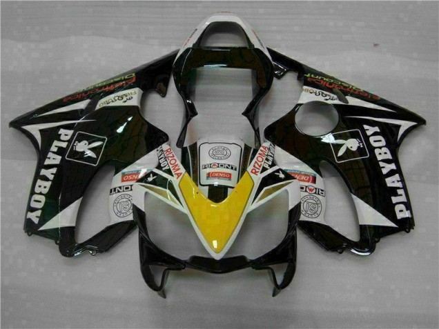 Amarillo Plata Negro Playboy Carenado CBR 600 F4i 01-03 Amarillo Plata Negro Playboy Carenado CBR 600 F4i 01-03