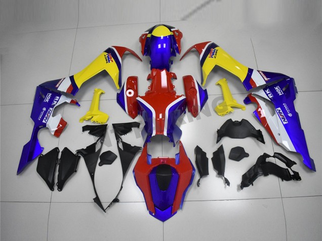 Azul Amarillo Rojo Carenado CBR 1000 RR 17-23 Azul Amarillo Rojo Carenado CBR 1000 RR 17-23