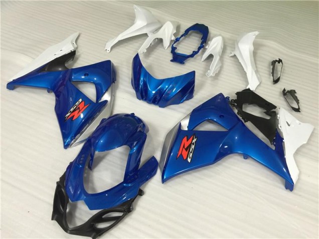 Azul Blanco ABS Kits Carenado GSXR 1000 K9 09-16 Azul Blanco ABS Kits Carenado GSXR 1000 K9 09-16