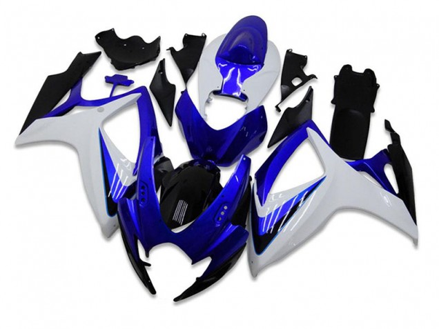 Azul Blanco ABS Kits Carenado GSXR 600 / 750 K6 06-07 Azul Blanco ABS Kits Carenado GSXR 600 / 750 K6 06-07