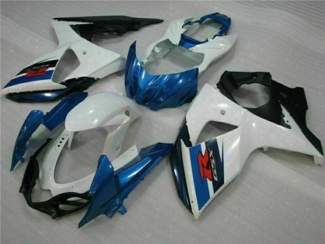 Azul Blanco ABS Plástica GSXR 1000 K9 09-16 Azul Blanco ABS Plástica GSXR 1000 K9 09-16