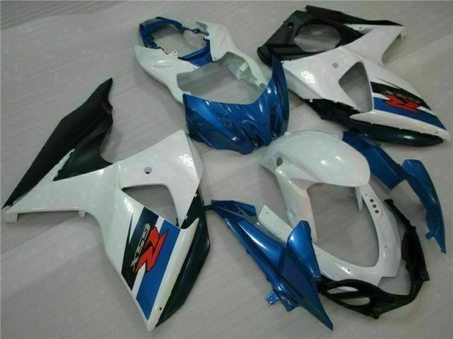Azul Blanco ABS Plástica GSXR 1000 K9 09-16 Azul Blanco ABS Plástica GSXR 1000 K9 09-16
