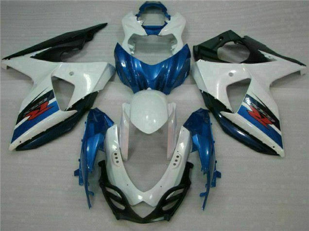 Azul Blanco ABS Plástica GSXR 1000 K9 09-16 Azul Blanco ABS Plástica GSXR 1000 K9 09-16