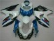Azul Blanco ABS Plástica GSXR 1000 K9 09-16 Azul Blanco ABS Plástica GSXR 1000 K9 09-16