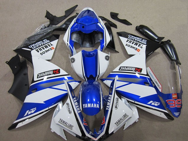 Azul Blanco ABS Plástica R1 12-14 Azul Blanco ABS Plástica R1 12-14