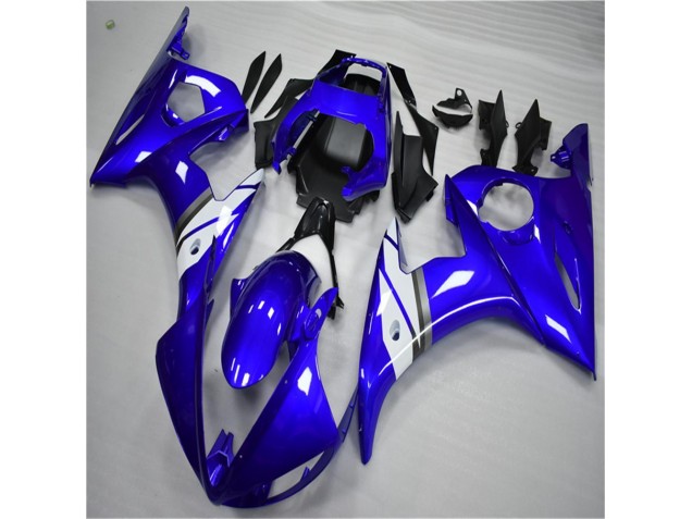 Azul Blanco ABS Plástica R6 03-05 Azul Blanco ABS Plástica R6 03-05