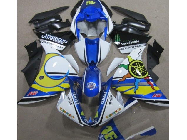 Azul Blanco Amarillo 46 Carenado R1 09-11 Azul Blanco Amarillo 46 Carenado R1 09-11