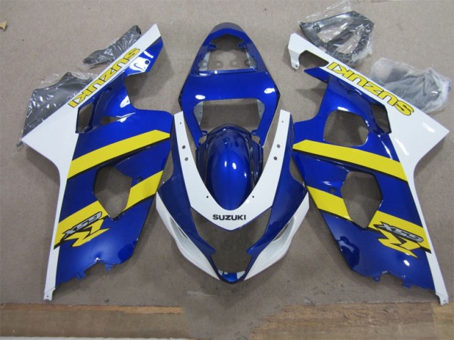 Azul Blanco Amarillo Carenado GSXR 600 K4 04-05 Azul Blanco Amarillo Carenado GSXR 600 K4 04-05