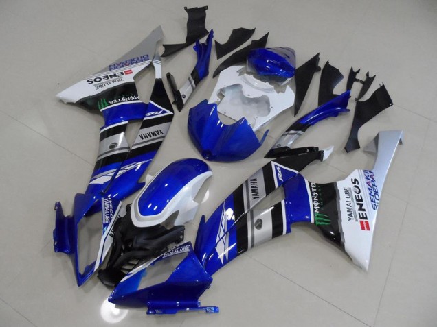 Azul Blanco ENEOS Carenado R6 08-16 Azul Blanco ENEOS Carenado R6 08-16