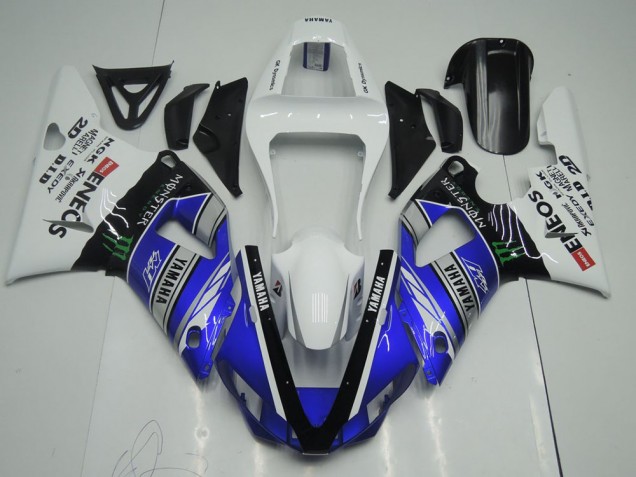 Azul Blanco ENEOS Monster Carenado R1 00-01 Azul Blanco ENEOS Monster Carenado R1 00-01