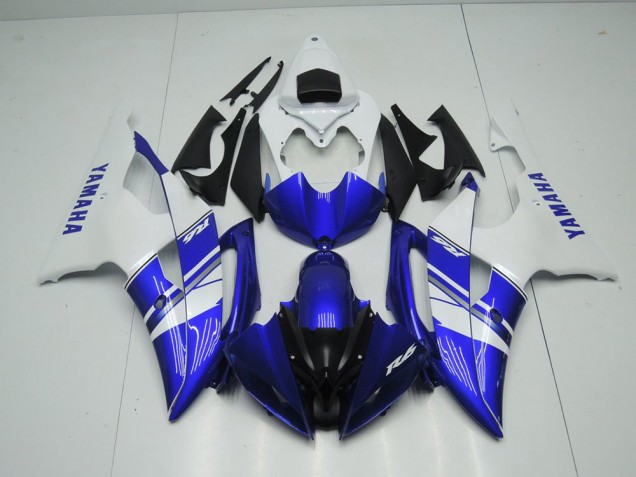 Azul Blanco Estilo OEM Carenado R6 08-16 Azul Blanco Estilo OEM Carenado R6 08-16