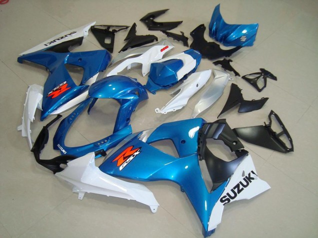 Azul & Blanco Estilo OEM Carenados GSXR 1000 K9 09-16 Azul & Blanco Estilo OEM Carenados GSXR 1000 K9 09-16