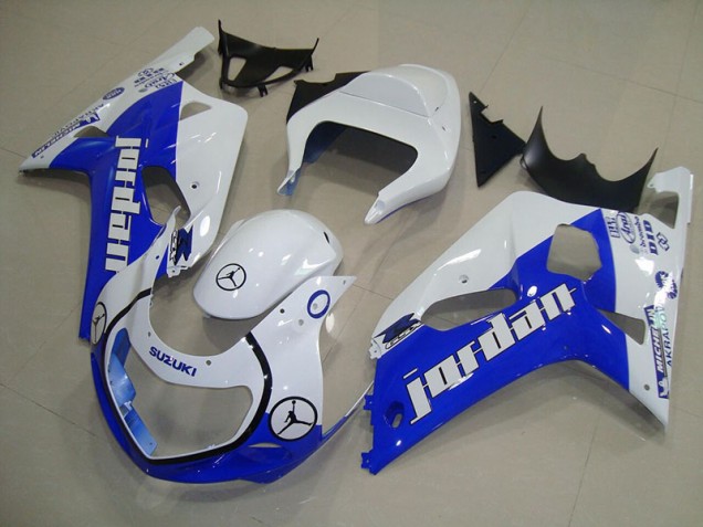 Azul Blanco Jordan Carenado GSXR 750 K1 K2 K3 01-03 Azul Blanco Jordan Carenado GSXR 750 K1 K2 K3 01-03