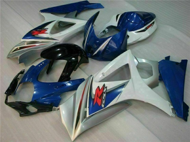 Azul Blanco Kit Carenado ABS Completo GSXR 1000 K7 07-08 Azul Blanco Kit Carenado ABS Completo GSXR 1000 K7 07-08