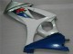 Azul Blanco Kit Carenado ABS Completo GSXR 1000 K7 07-08 Azul Blanco Kit Carenado ABS Completo GSXR 1000 K7 07-08