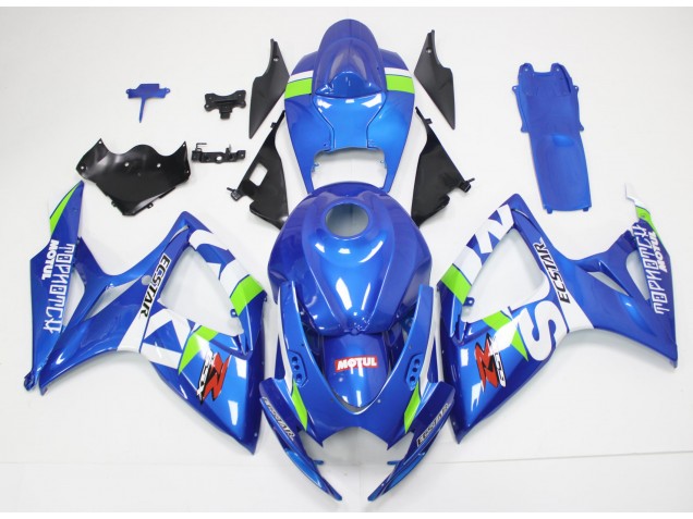 Azul Blanco Kit Carenado GSXR 600 / 750 K6 06-07 Azul Blanco Kit Carenado GSXR 600 / 750 K6 06-07