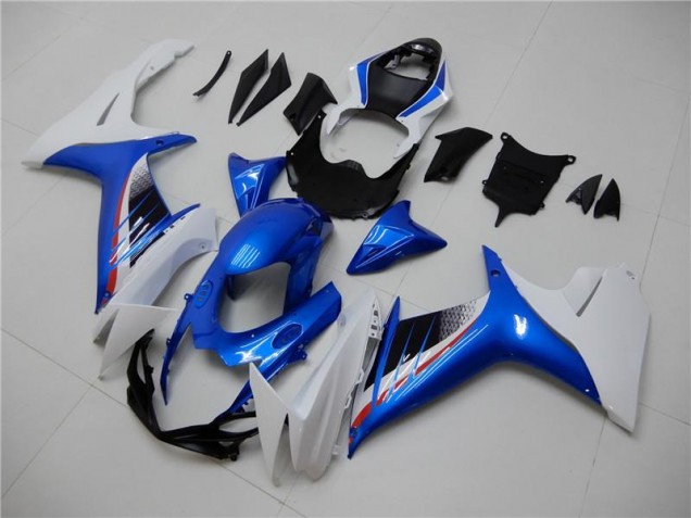 Azul Blanco Kit Completo Carenado GSXR 600 / 750 K11 11-21 Azul Blanco Kit Completo Carenado GSXR 600 / 750 K11 11-21