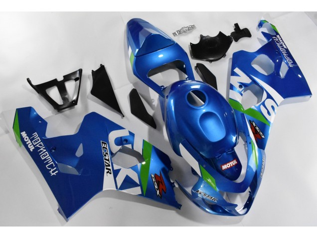 Azul Blanco Kit Completo Carenado GSXR 600 / 750 K4 04-05 Azul Blanco Kit Completo Carenado GSXR 600 / 750 K4 04-05