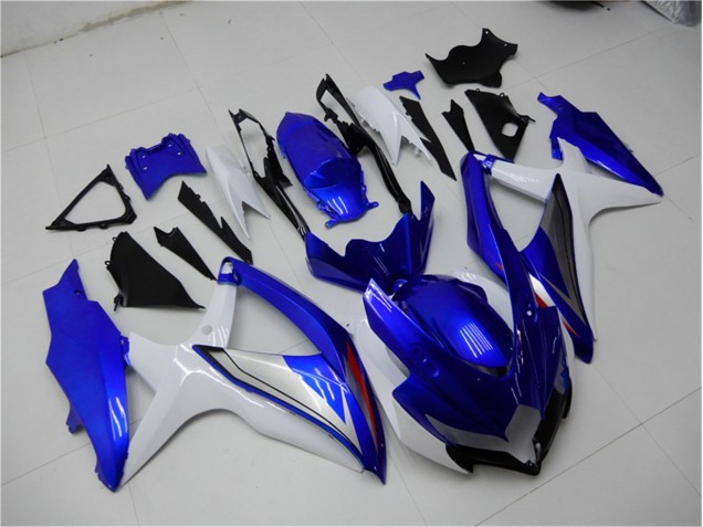 Azul Blanco Kit Completo Carenado GSXR 600 / 750 K8 08-10 Azul Blanco Kit Completo Carenado GSXR 600 / 750 K8 08-10