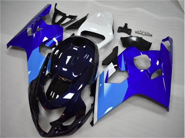 Azul Blanco Kits Completo Carenado ABS GSXR 600 / 750 K4 04-05