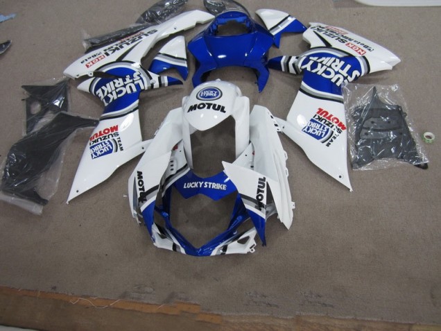Azul Blanco Lucky Strike Motul Carenado GSXR 600 K11 11-21 Azul Blanco Lucky Strike Motul Carenado GSXR 600 K11 11-21