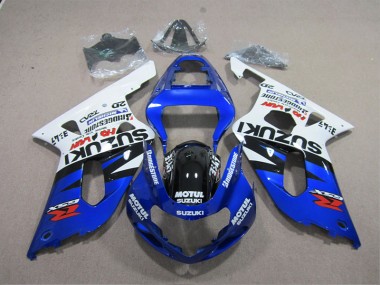 Azul Blanco Motul ABS Carenado GSXR 600 K1 K2 K3 01-03