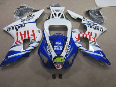 Azul Blanco Motul Fiat 46 Carenado R1 98-99