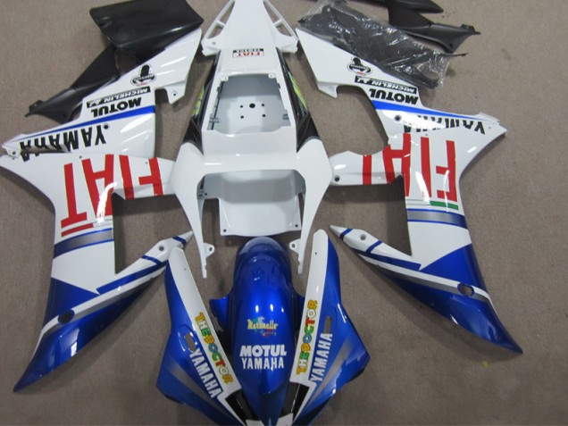 Azul Blanco Motul Fiat Kit Carenado ABS Completo R1 02-03 Azul Blanco Motul Fiat Kit Carenado ABS Completo R1 02-03