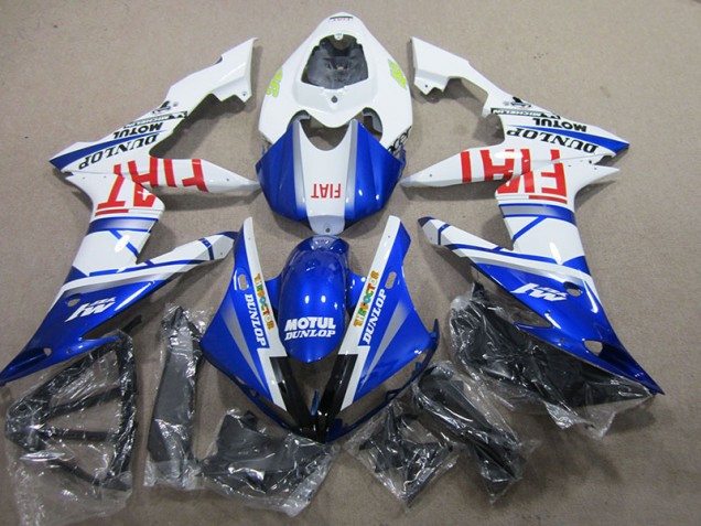 Azul Blanco Motul Fiat Kit Carenado ABS Completo R1 04-06 Azul Blanco Motul Fiat Kit Carenado ABS Completo R1 04-06