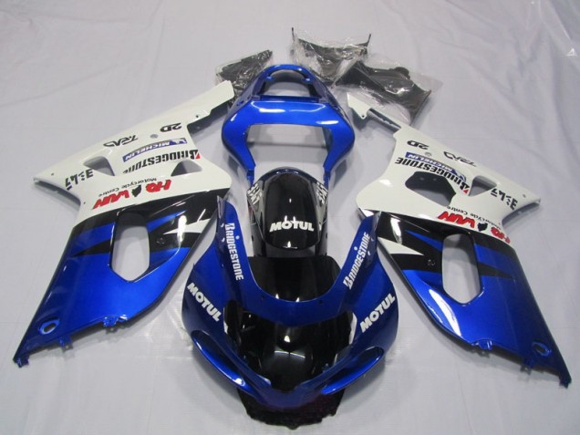 Azul Blanco Motul Kit ABS Carenado GSXR 600 K1 K2 K3 01-03 Azul Blanco Motul Kit ABS Carenado GSXR 600 K1 K2 K3 01-03