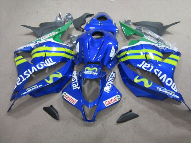 Azul Blanco Movistar Carenado CBR 600 RR 09-12