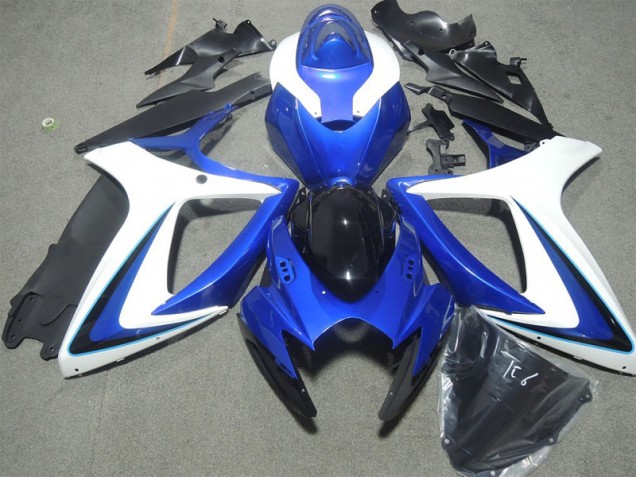 Azul Blanco Negro Carenado GSXR 600 K6 06-07 Azul Blanco Negro Carenado GSXR 600 K6 06-07