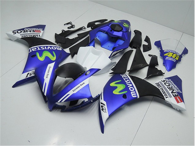 Azul Blanco Negro Kit Carenado R1 12-14 Azul Blanco Negro Kit Carenado R1 12-14
