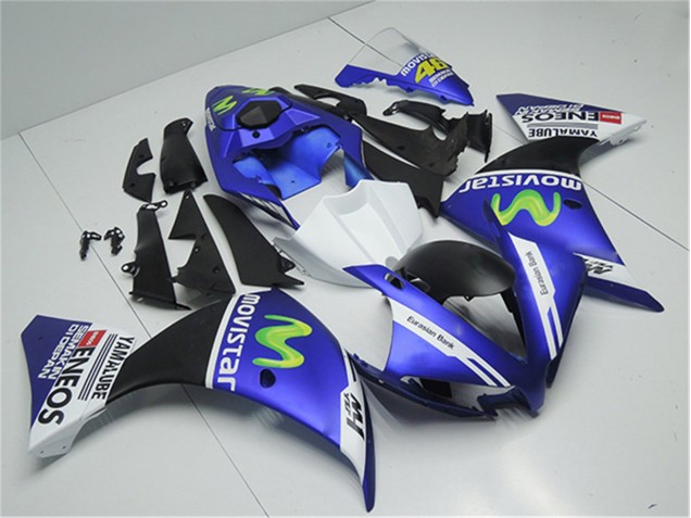Azul Blanco Negro Kit Carenado R1 12-14 Azul Blanco Negro Kit Carenado R1 12-14