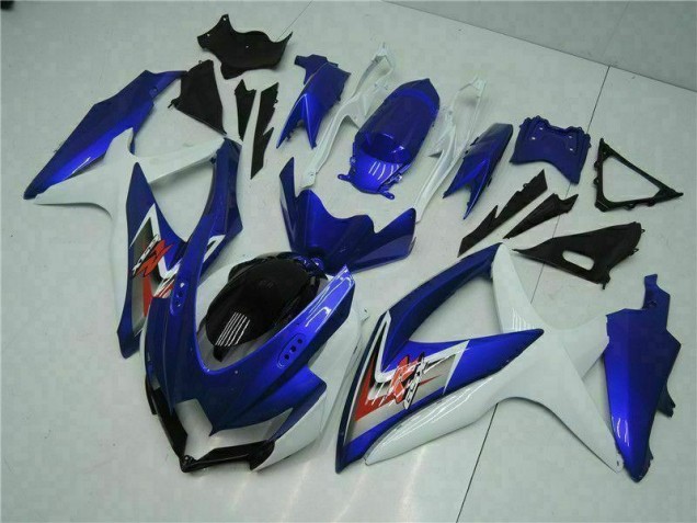 Azul Blanco Plástica GSXR 600 / 750 K8 08-10 Azul Blanco Plástica GSXR 600 / 750 K8 08-10