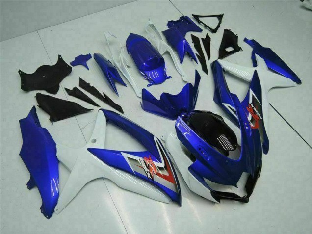 Azul Blanco Plástica GSXR 600 / 750 K8 08-10 Azul Blanco Plástica GSXR 600 / 750 K8 08-10