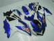 Azul Blanco Plástica GSXR 600 / 750 K8 08-10 Azul Blanco Plástica GSXR 600 / 750 K8 08-10