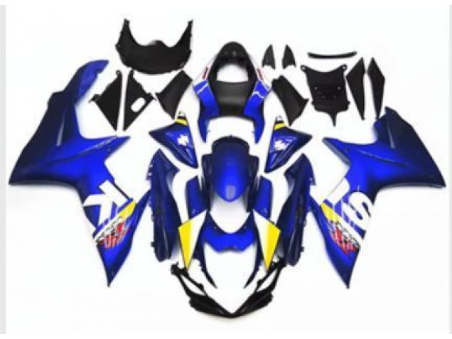 Azul Blanco Plástico GSXR 600 / 750 K11 11-21 Azul Blanco Plástico GSXR 600 / 750 K11 11-21