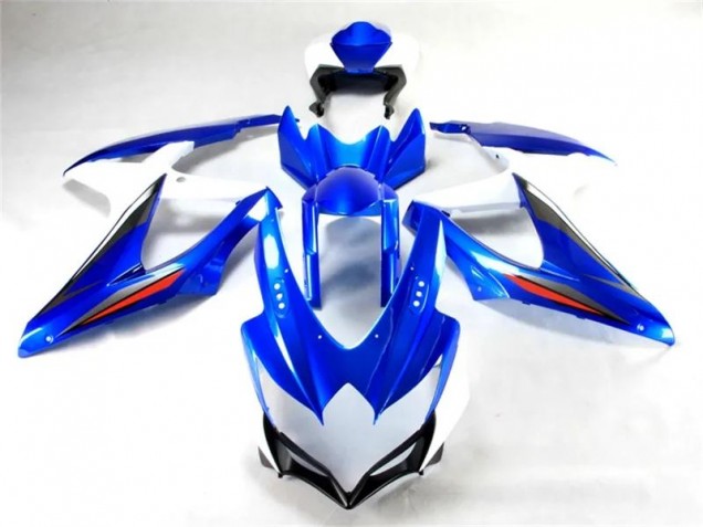 Azul Blanco Plástico GSXR 600 / 750 K8 08-10 Azul Blanco Plástico GSXR 600 / 750 K8 08-10