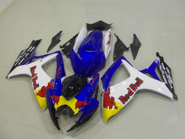Azul Blanco Red Bull Carenado GSXR 750 K6 06-07 Azul Blanco Red Bull Carenado GSXR 750 K6 06-07