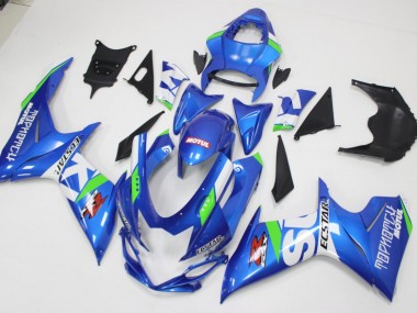 Azul Blanco Verde Carenado GSXR 600 / 750 K11 11-21
